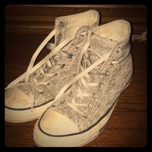 Converse high tops...preloved with sparkle